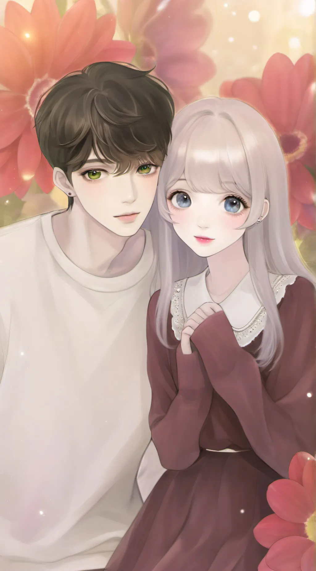 ai character: Milly and Michel  background