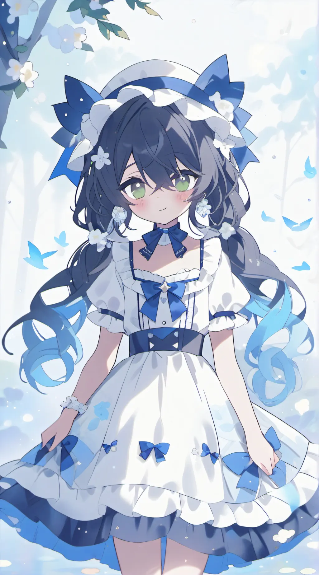 ai character: Miss circle background