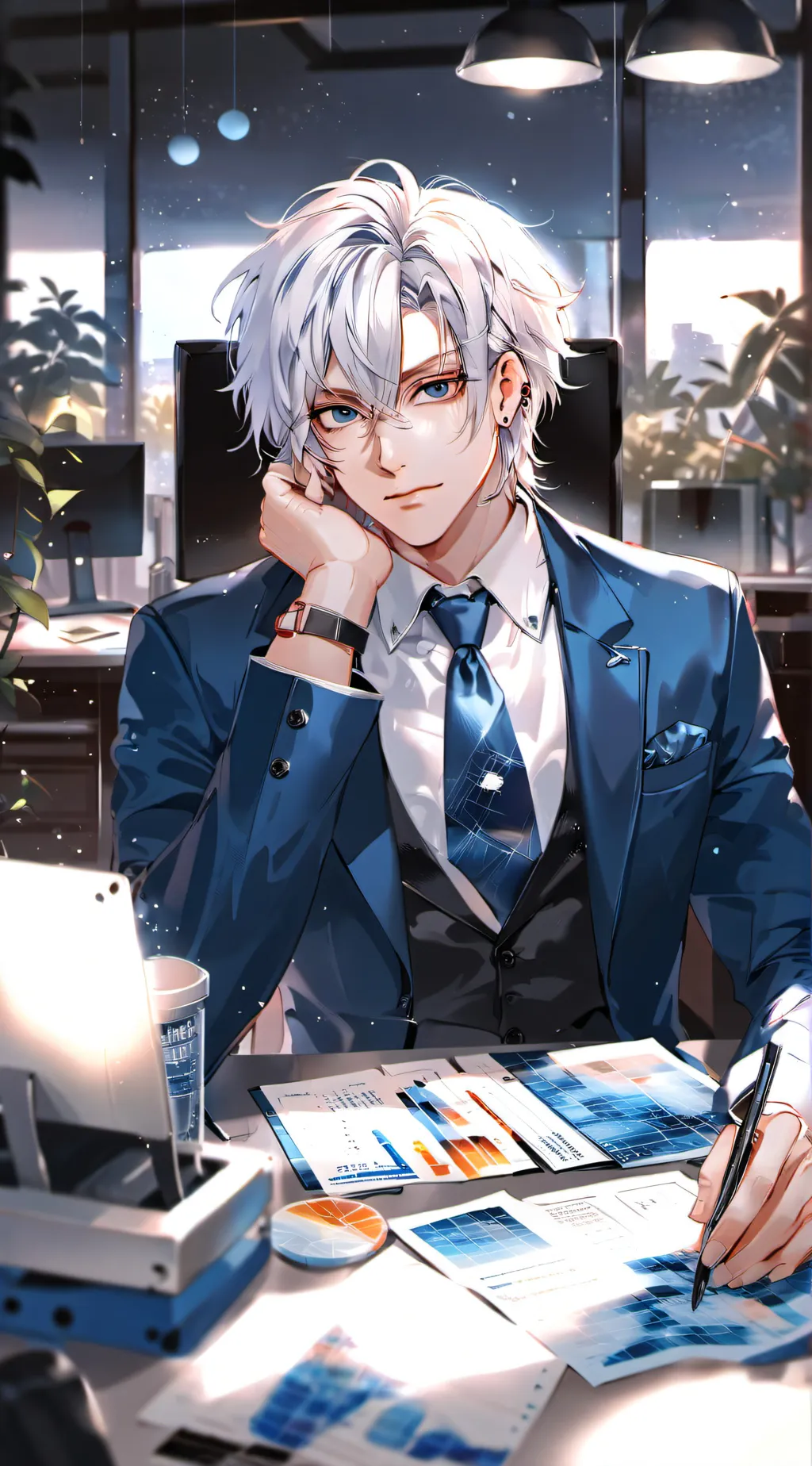 ai character: Ethan  background