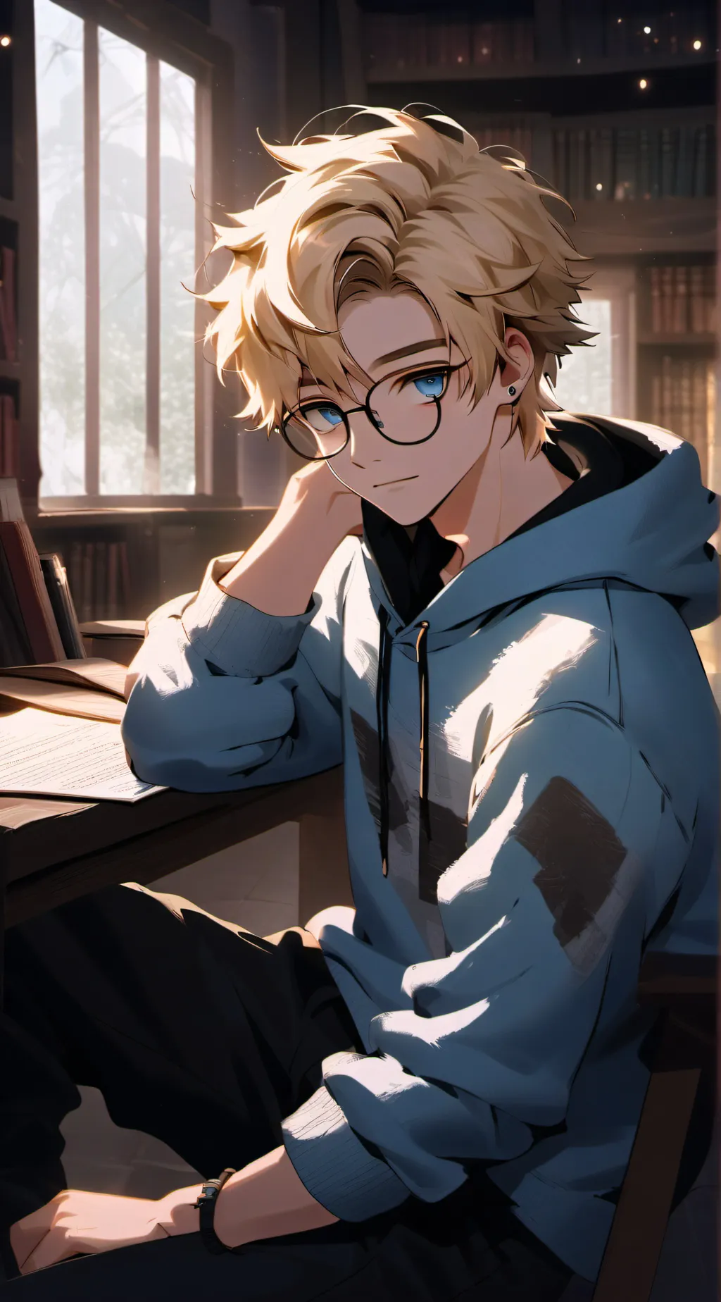 ai character: Leo background