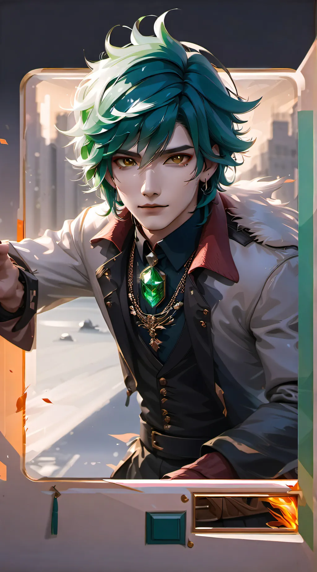 ai character: Villain midoriya background