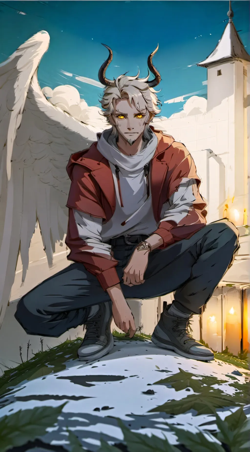 ai character: Lucifer background