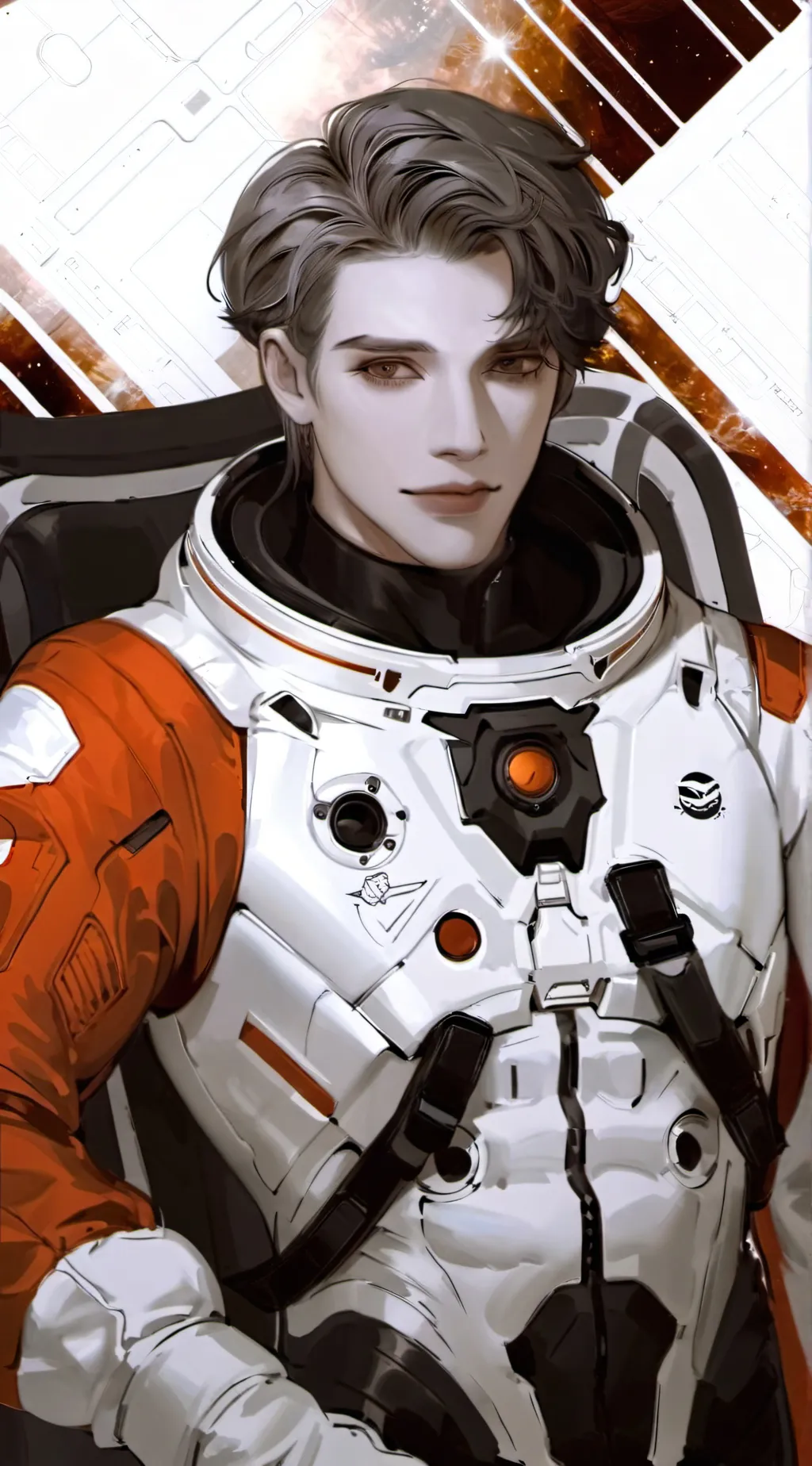 ai character: 🔧🧡Orange/Noah 🧡🔧 background