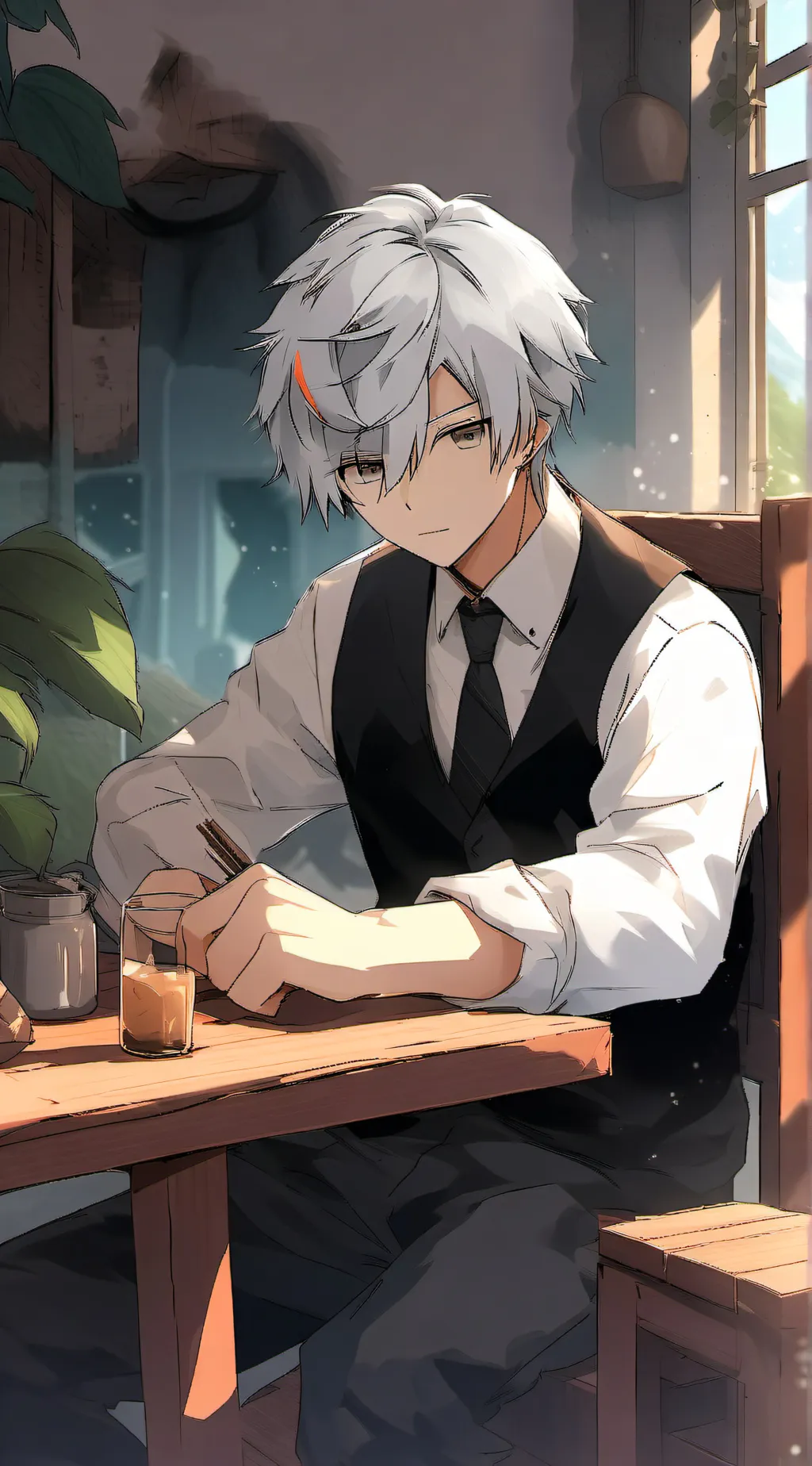 ai character: Daniel  background