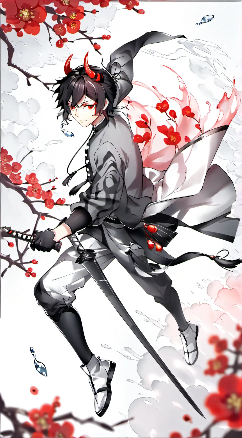 ai character: Demon slayer background