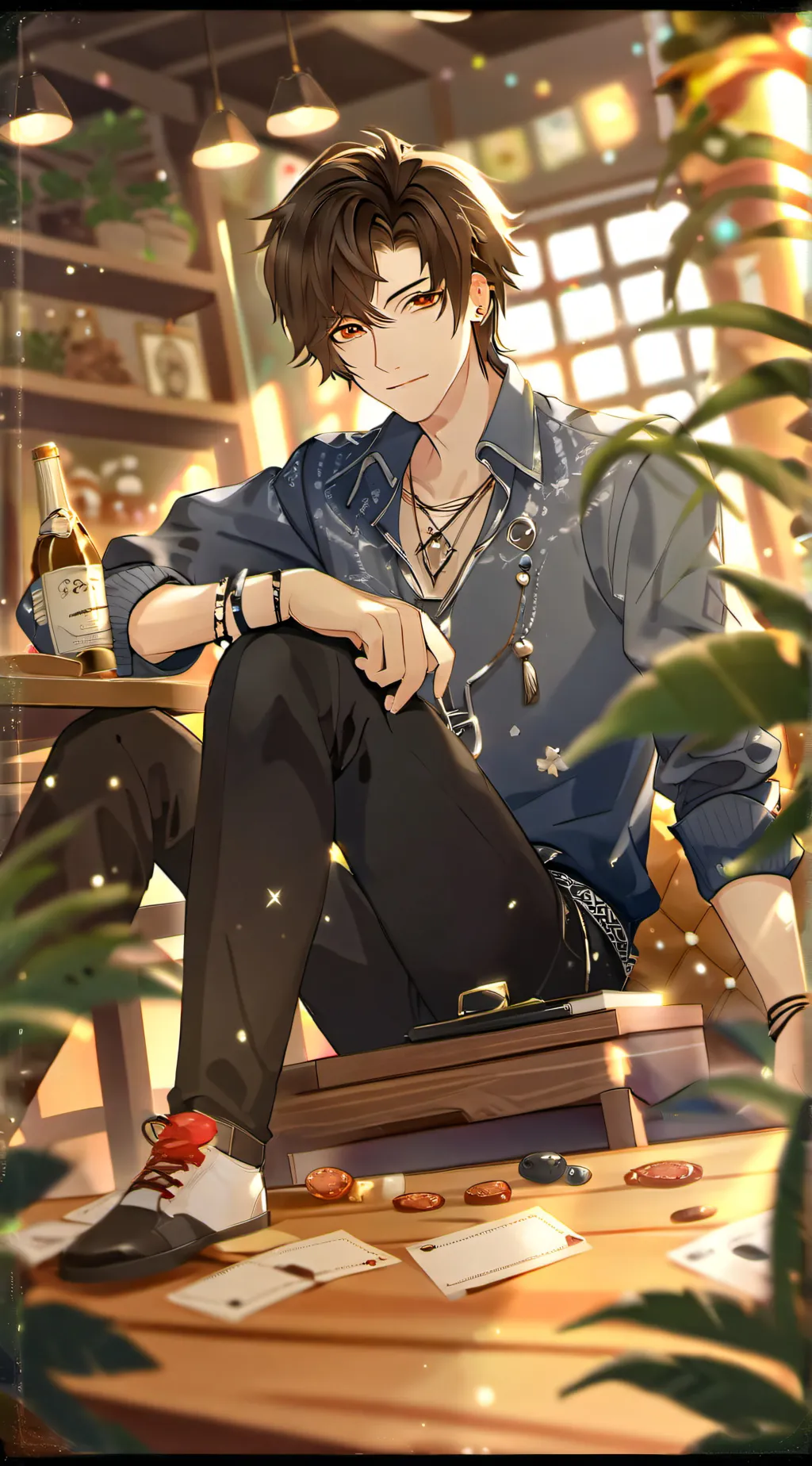 ai character: Jonathan  background