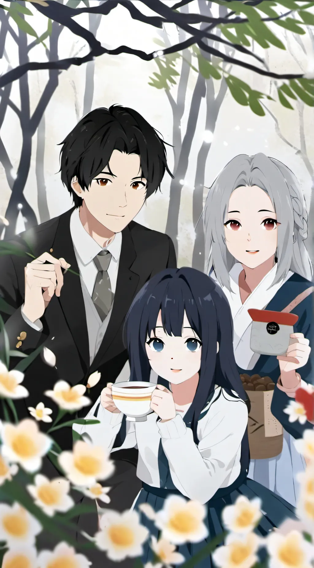 ai character: Girll background