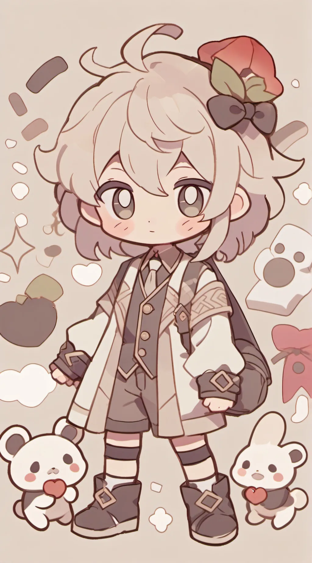 ai character: boy background