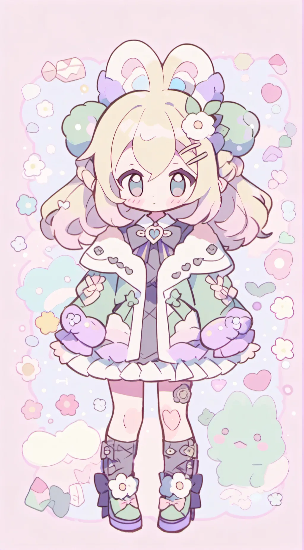 ai character: love background