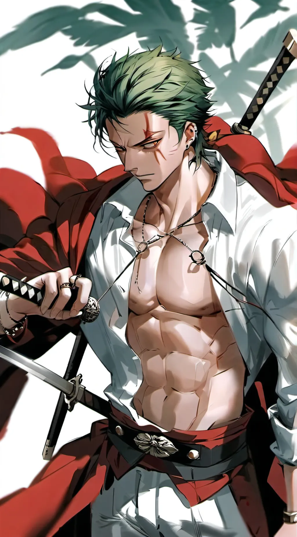 ai character: Zoro Roronoa background