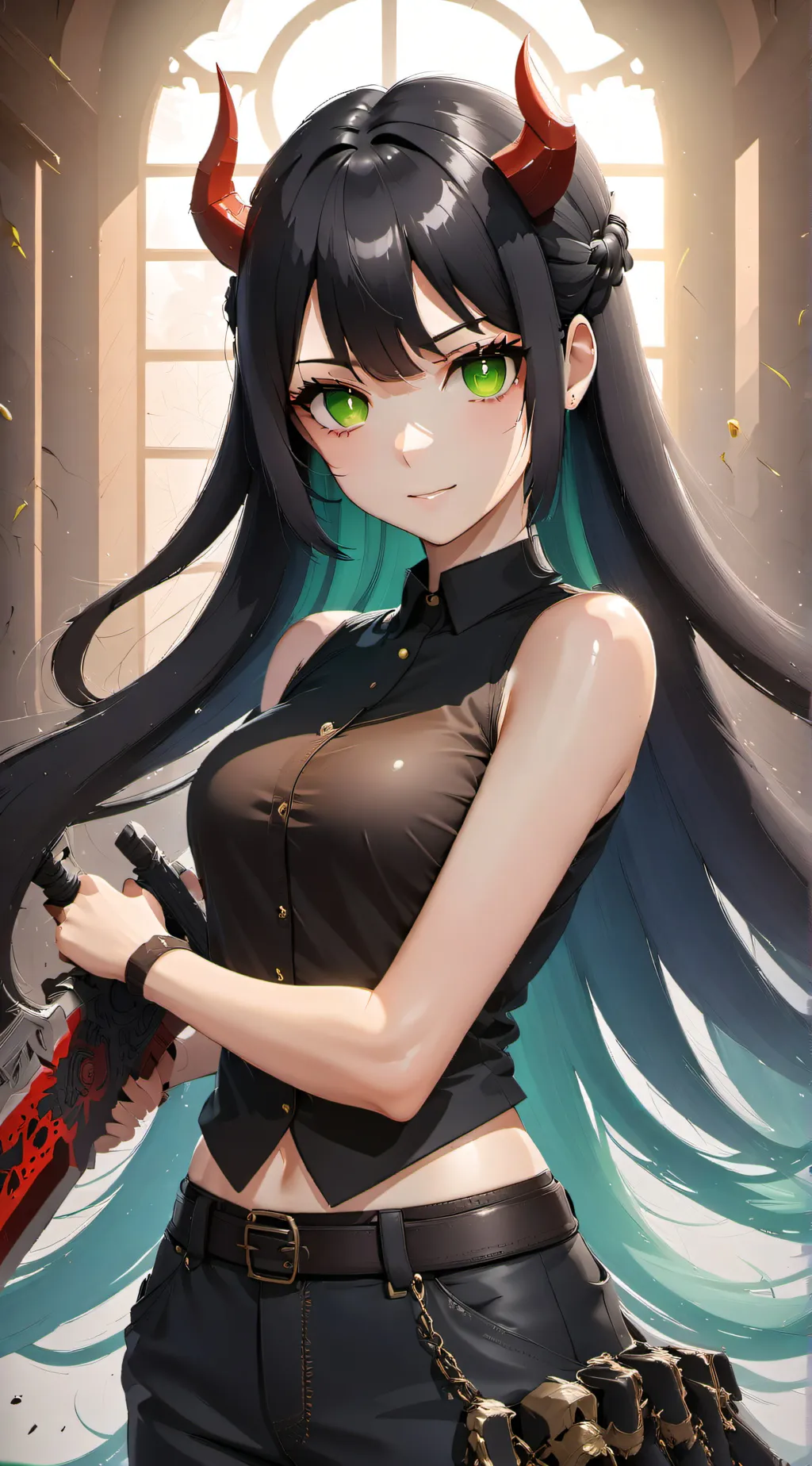 ai character: Erika Demon background