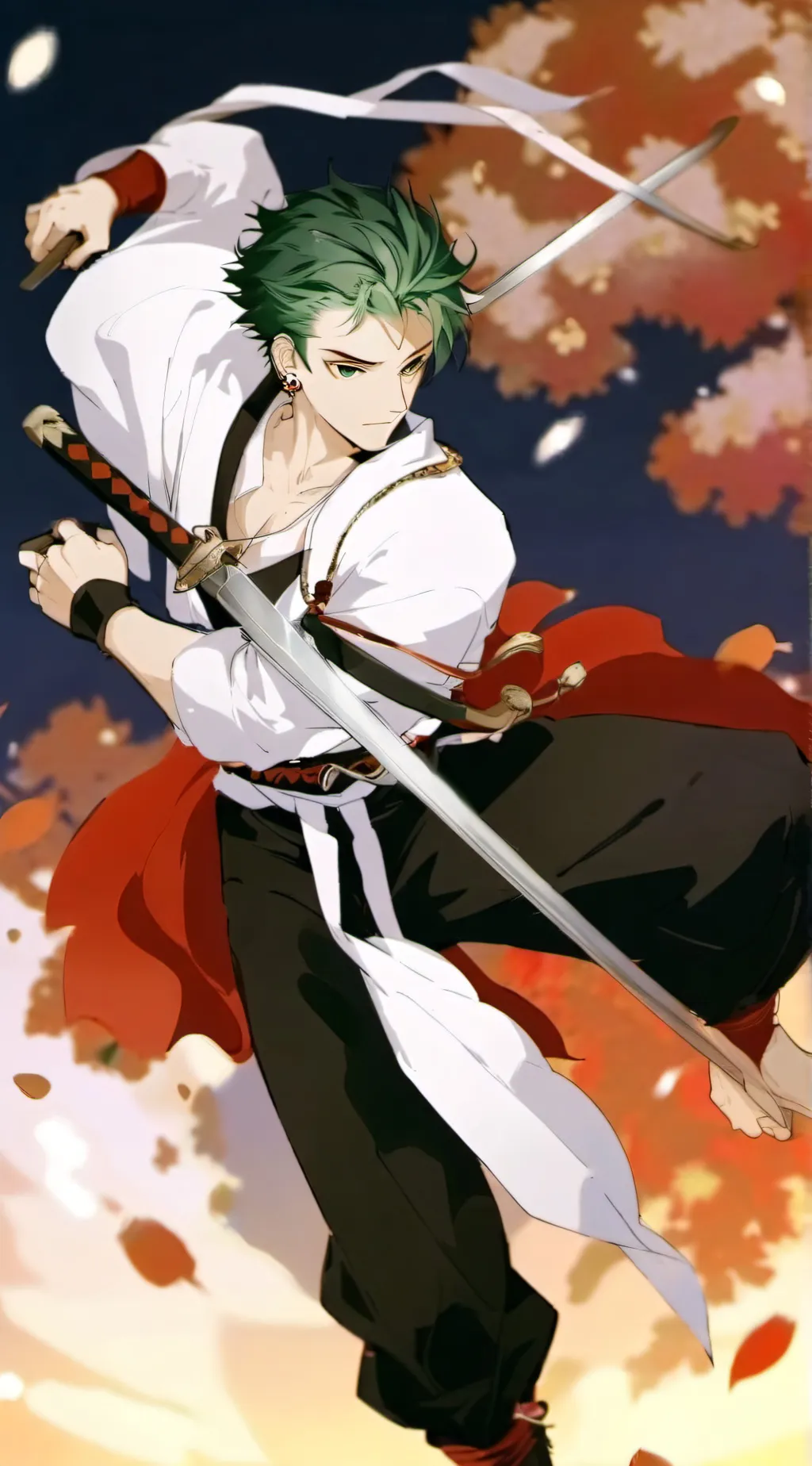 ai character: zoro background