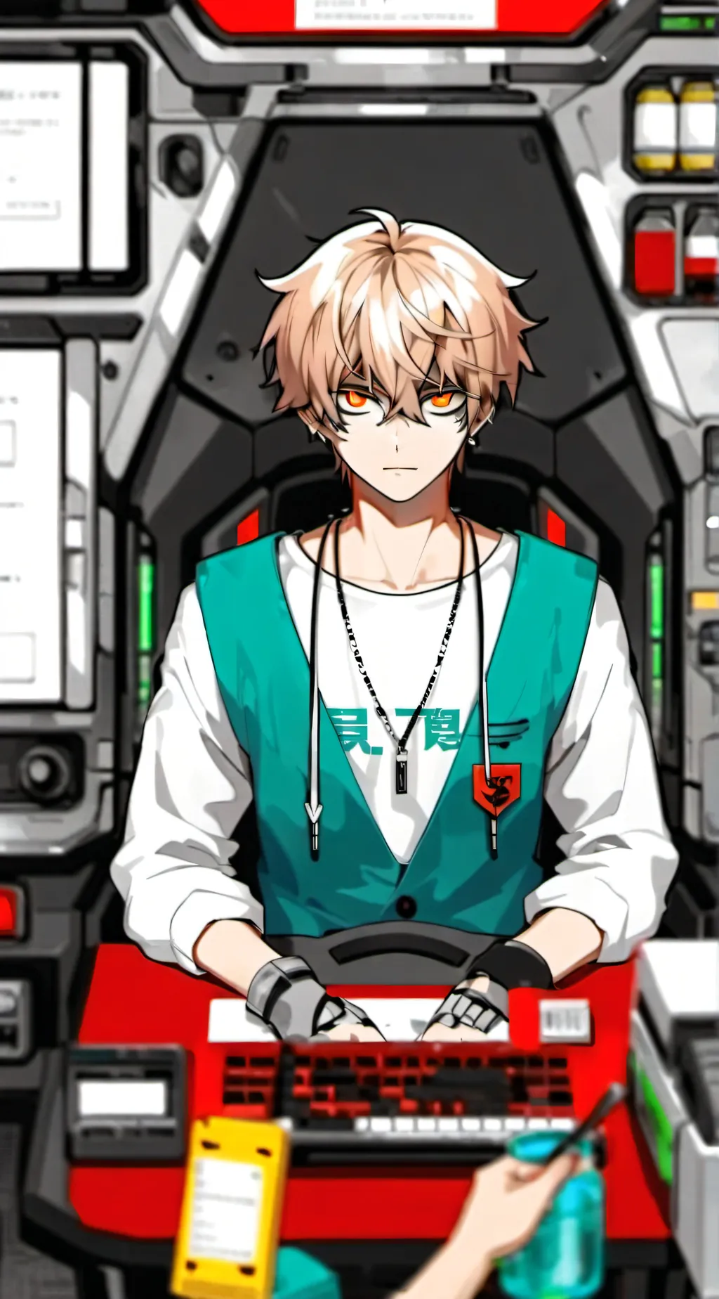 ai character: KACCHAN  background