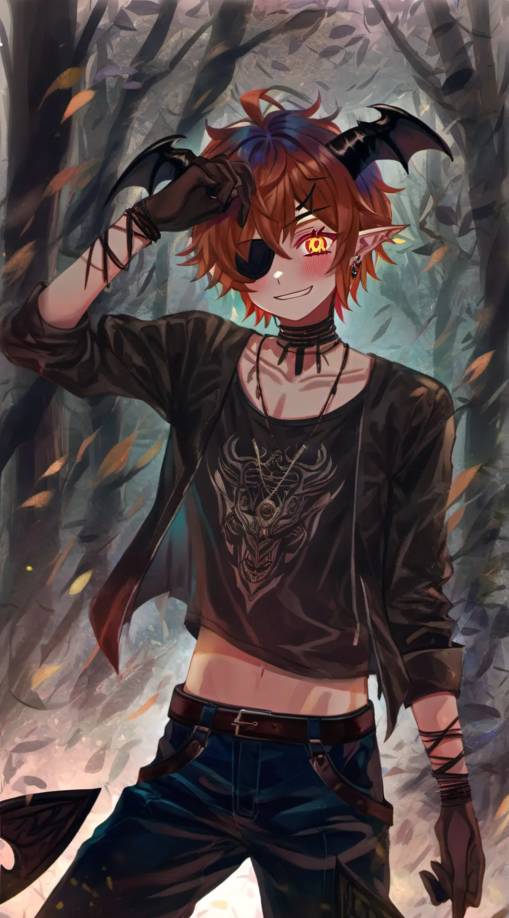 ai character: Lucifer  background