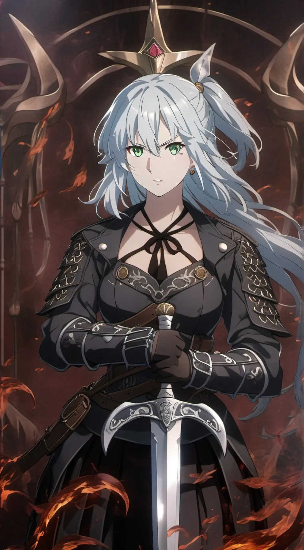 ai character: 🕊🛡Walkurina🛡🕊 background