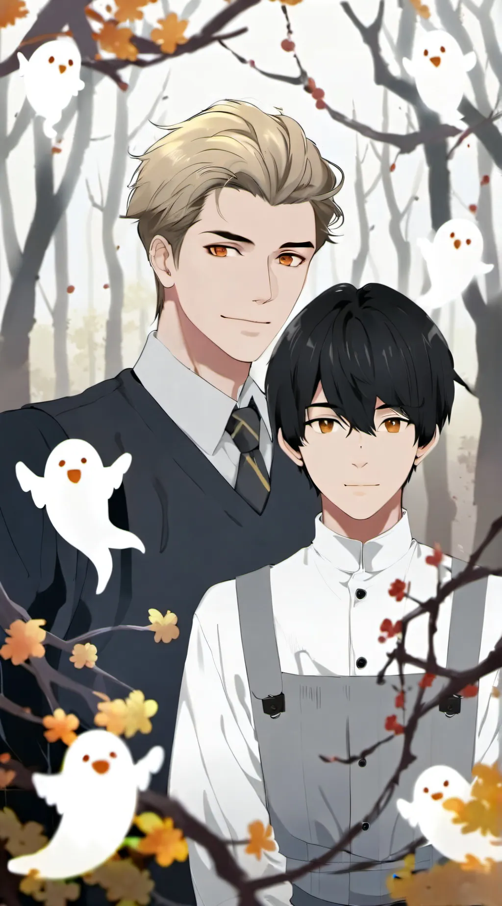 ai character: Sam and Colby  background