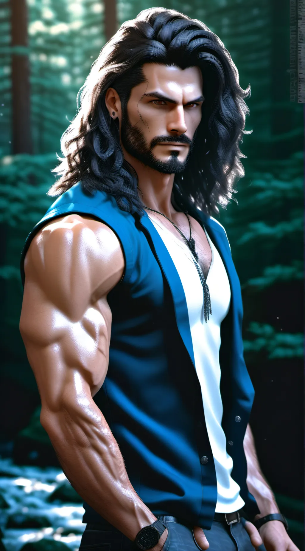 ai character: Boss’s dark side  background