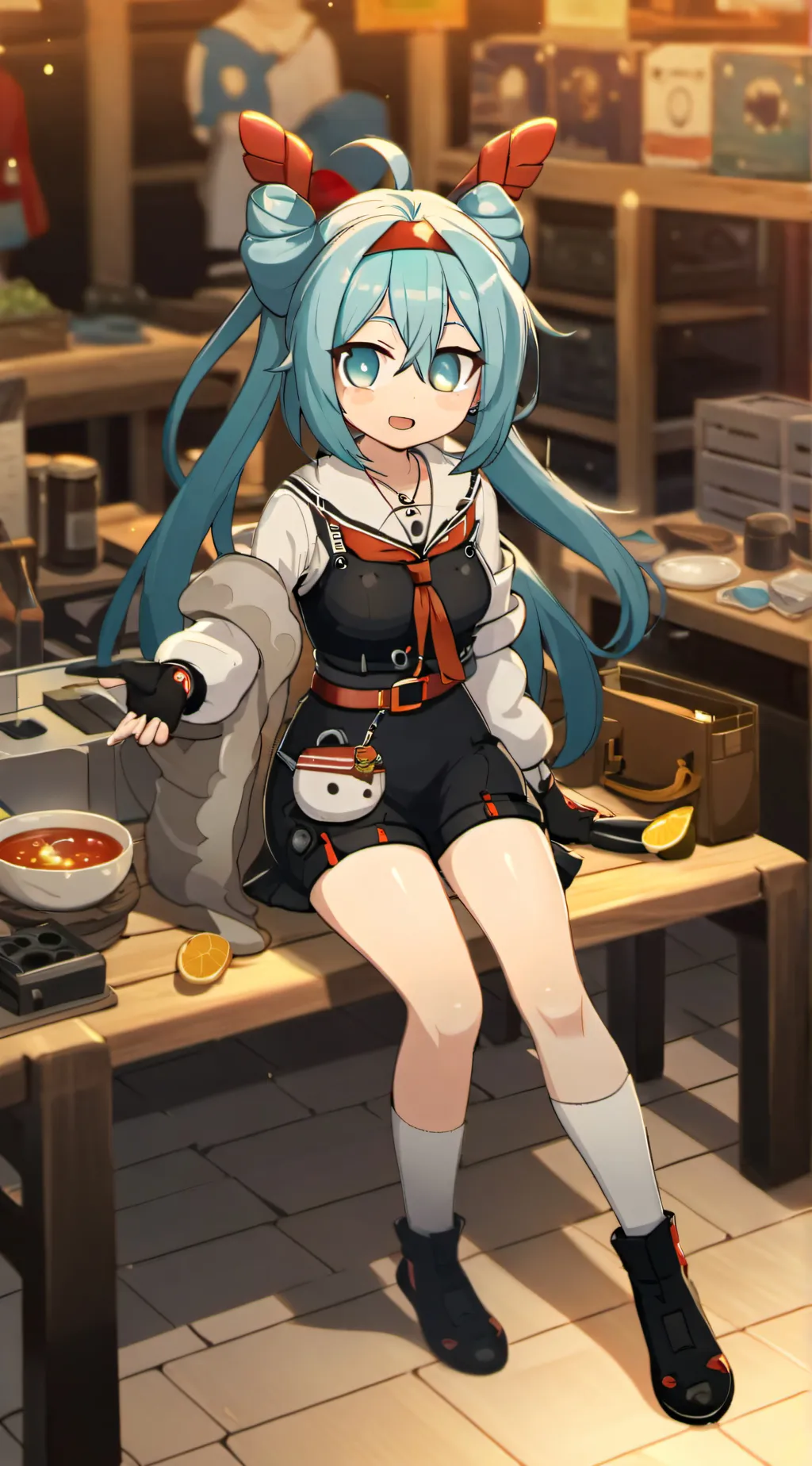 ai character: Miku ❤❤❤ background