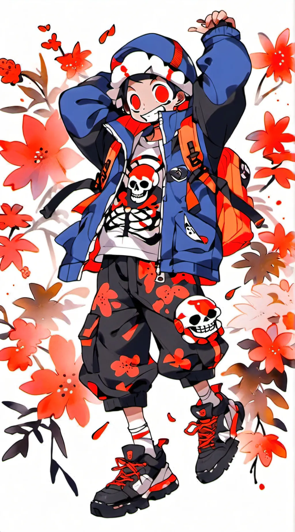 ai character: Sans background