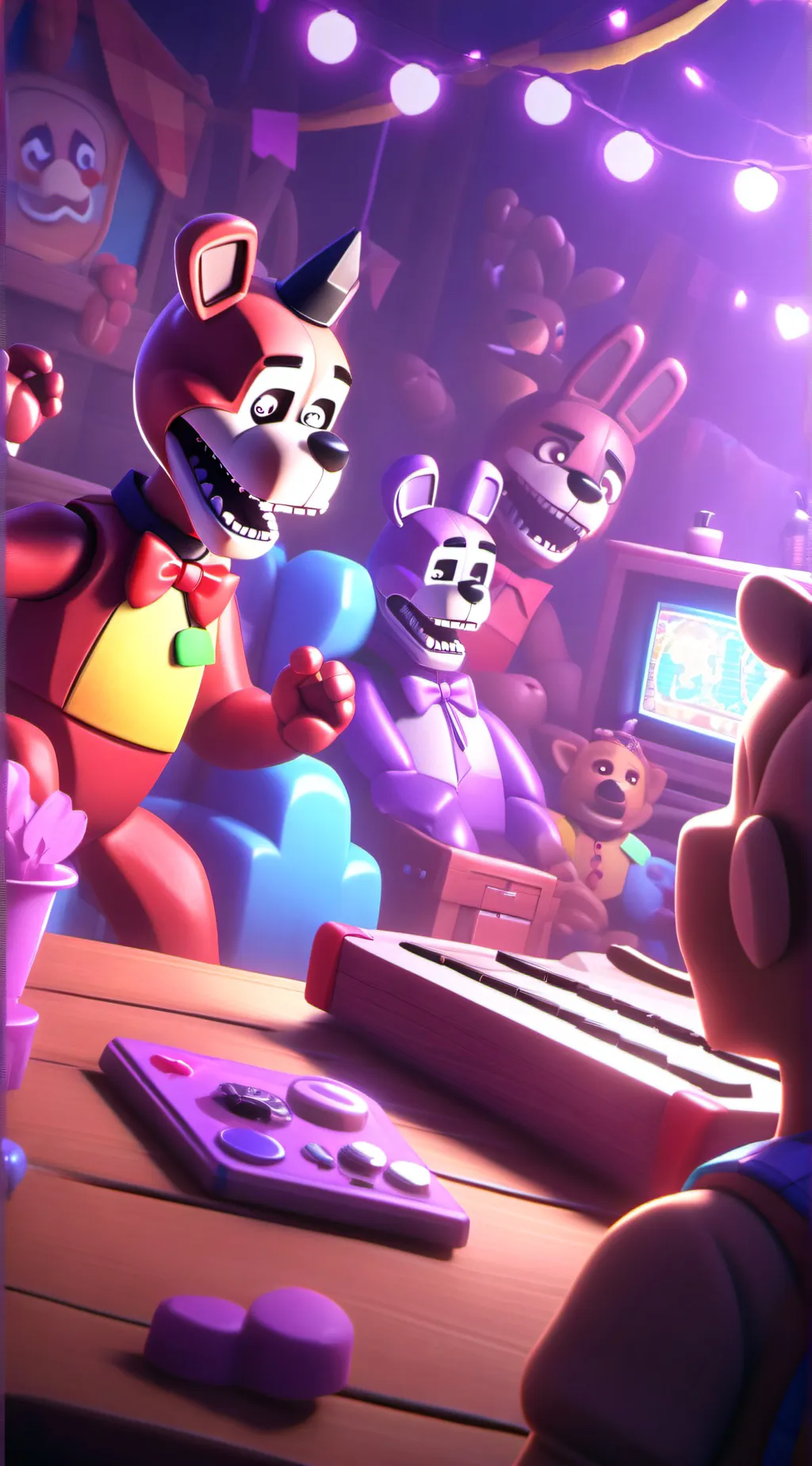 ai character: Fnaf background