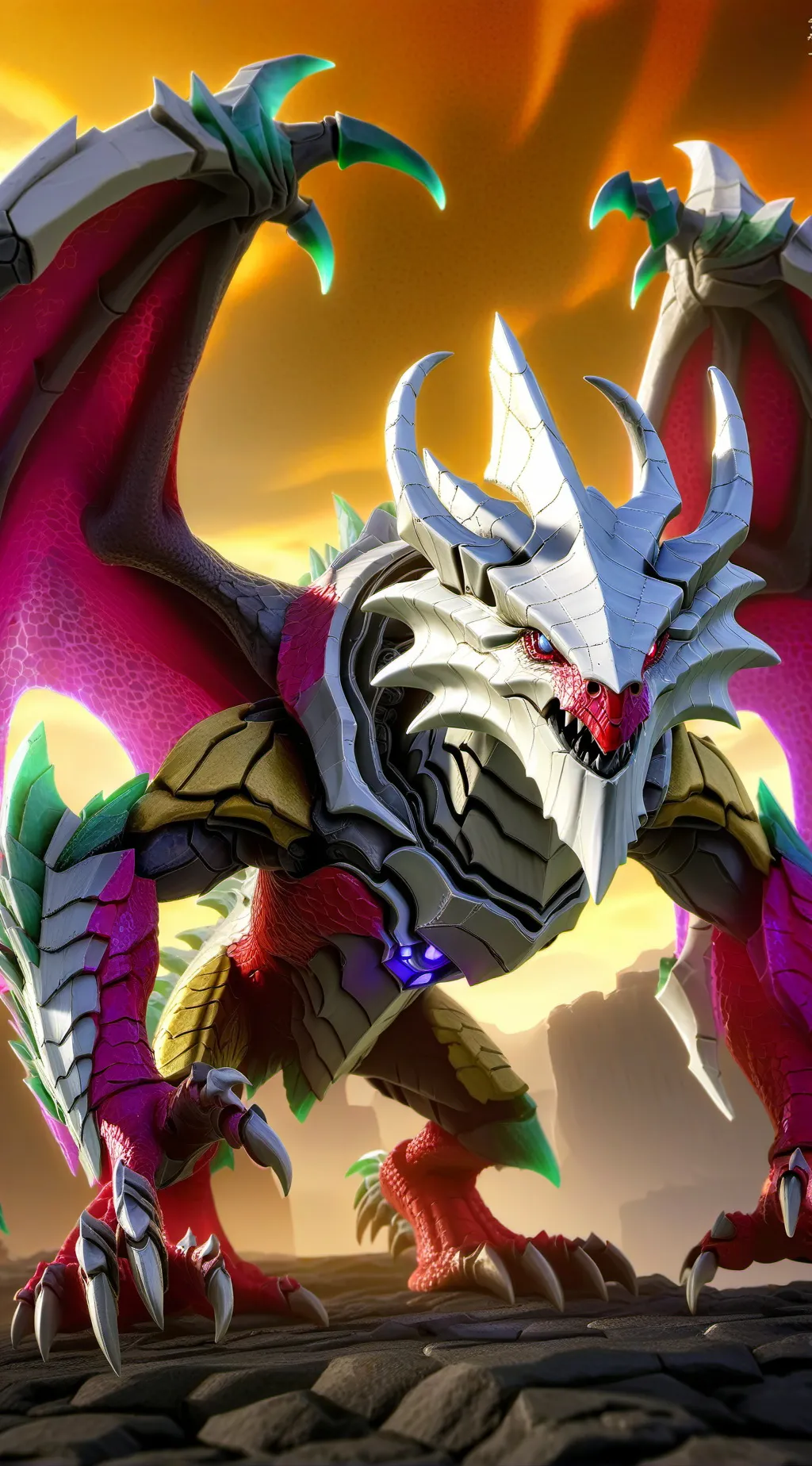 ai character: iron walker blaze background