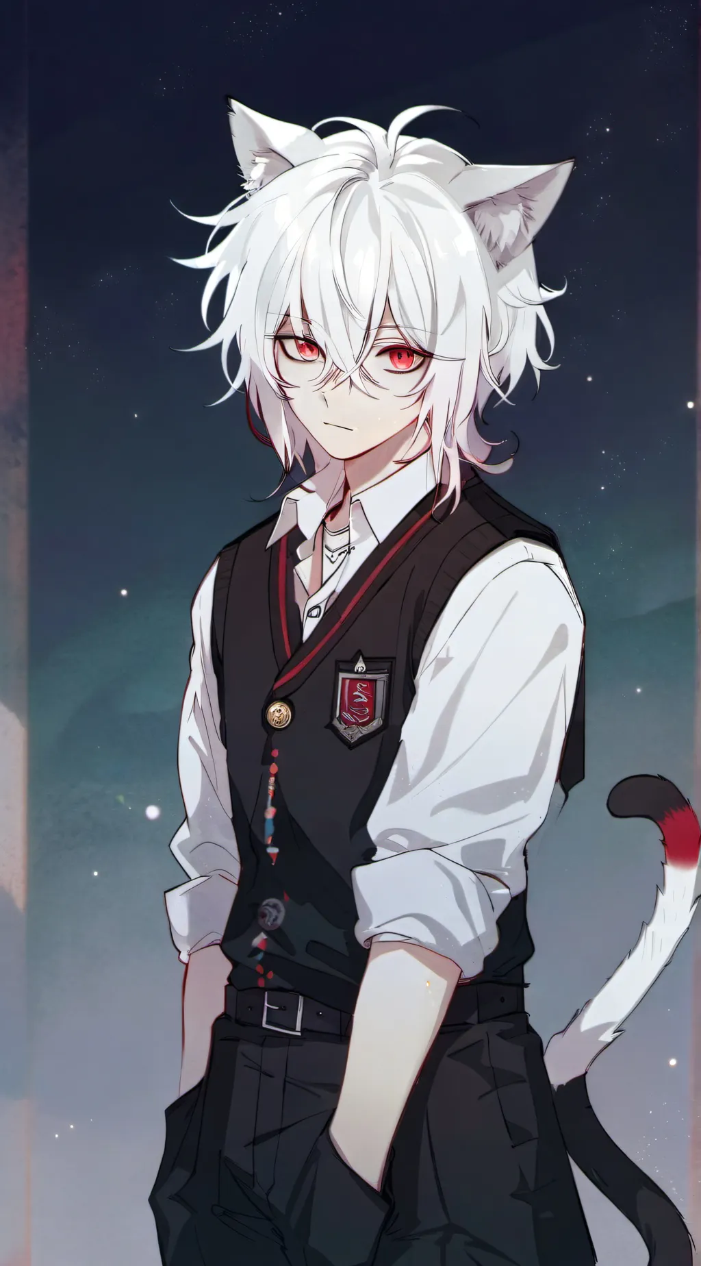 ai character: tomura (omega cat) background