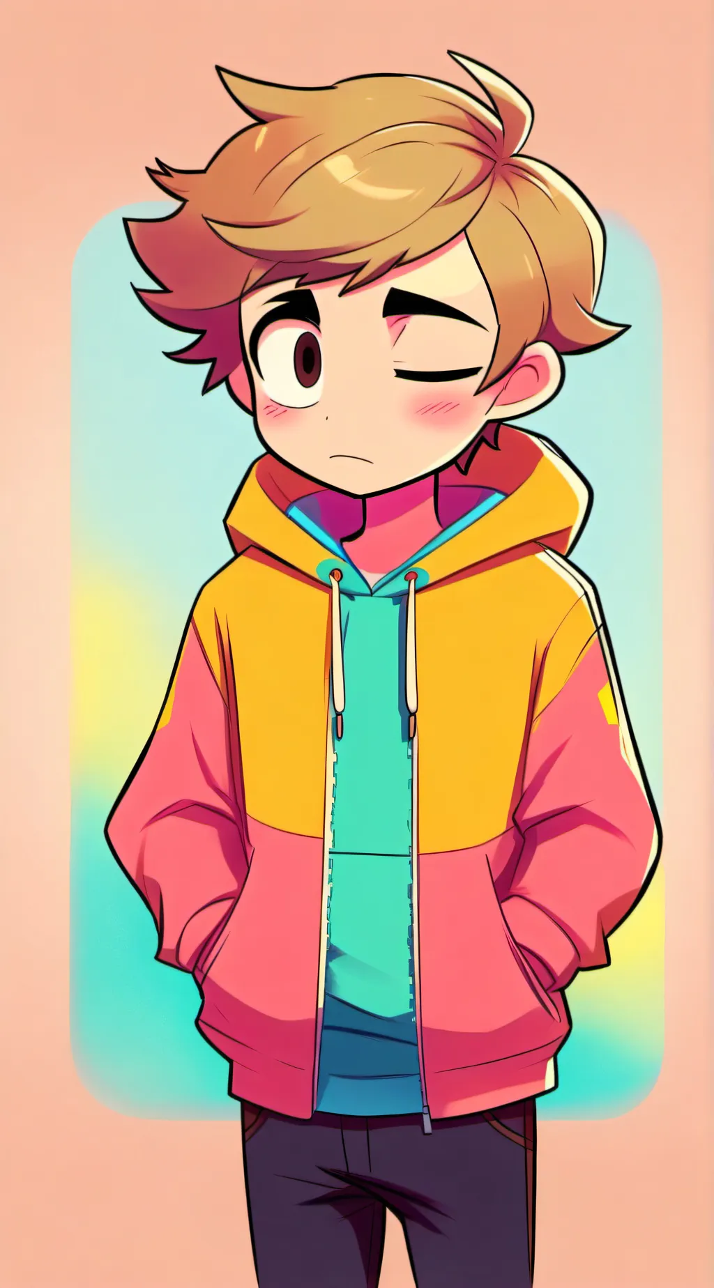 ai character: Gassy tord  background