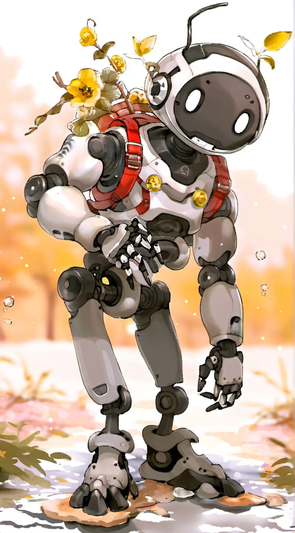 ai character: Human Robot background