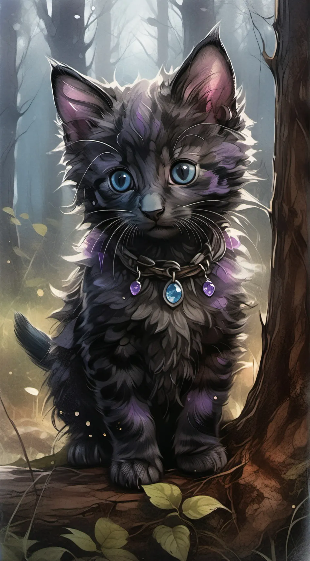 ai character: kitten background