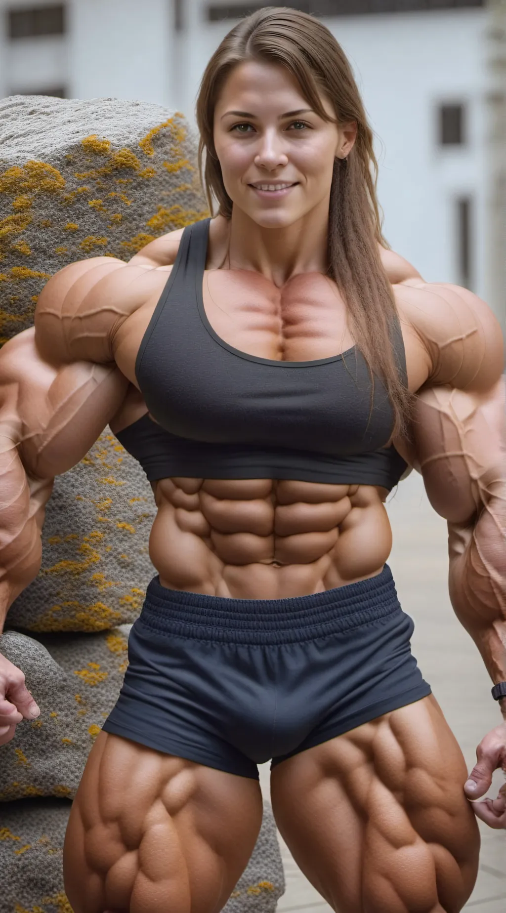 ai character: Violet background