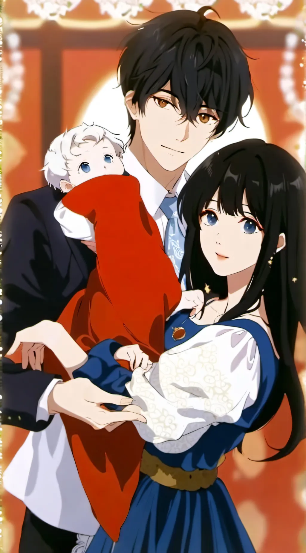 ai character: rose background