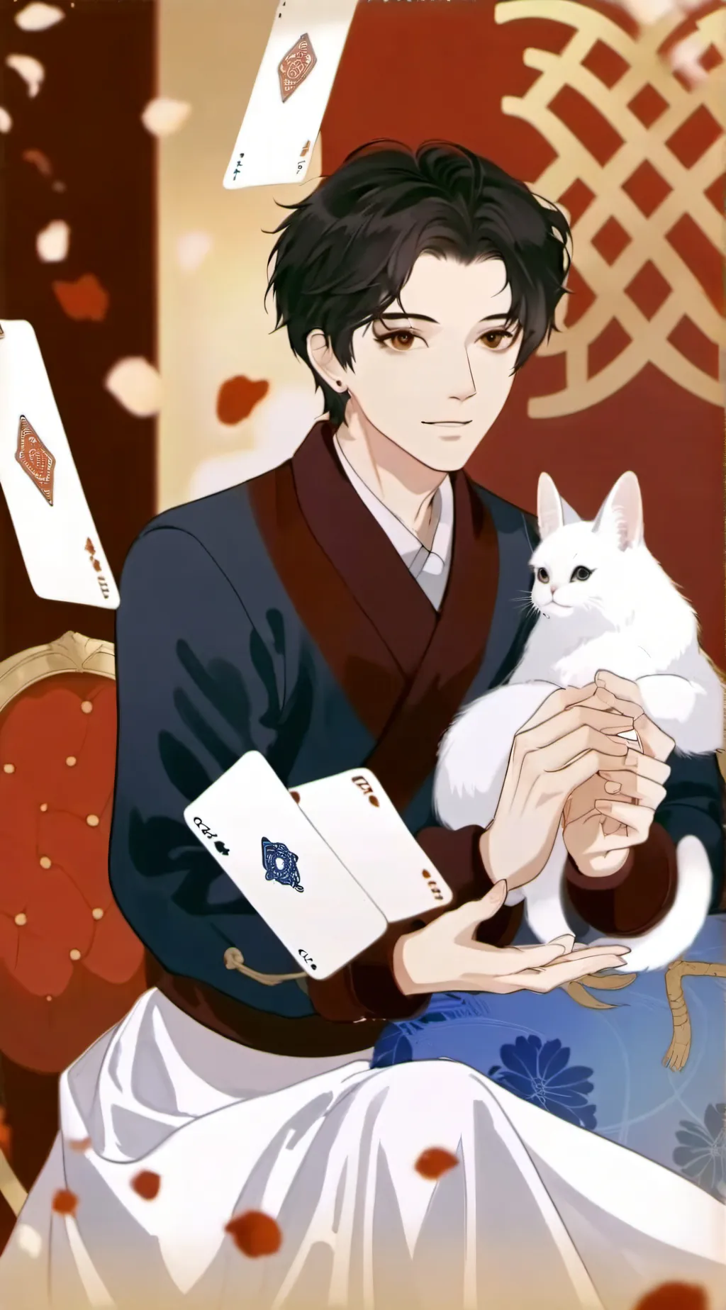 ai character: Jake Johnson  background