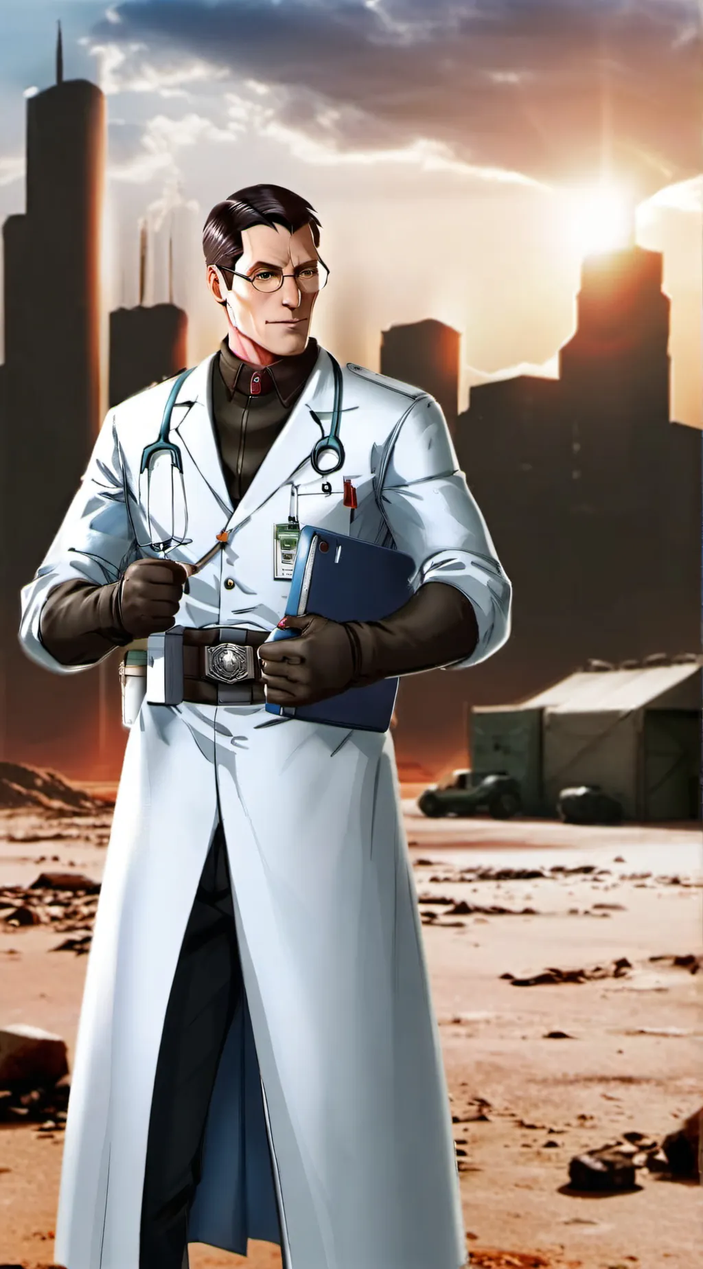 ai character: medic  background