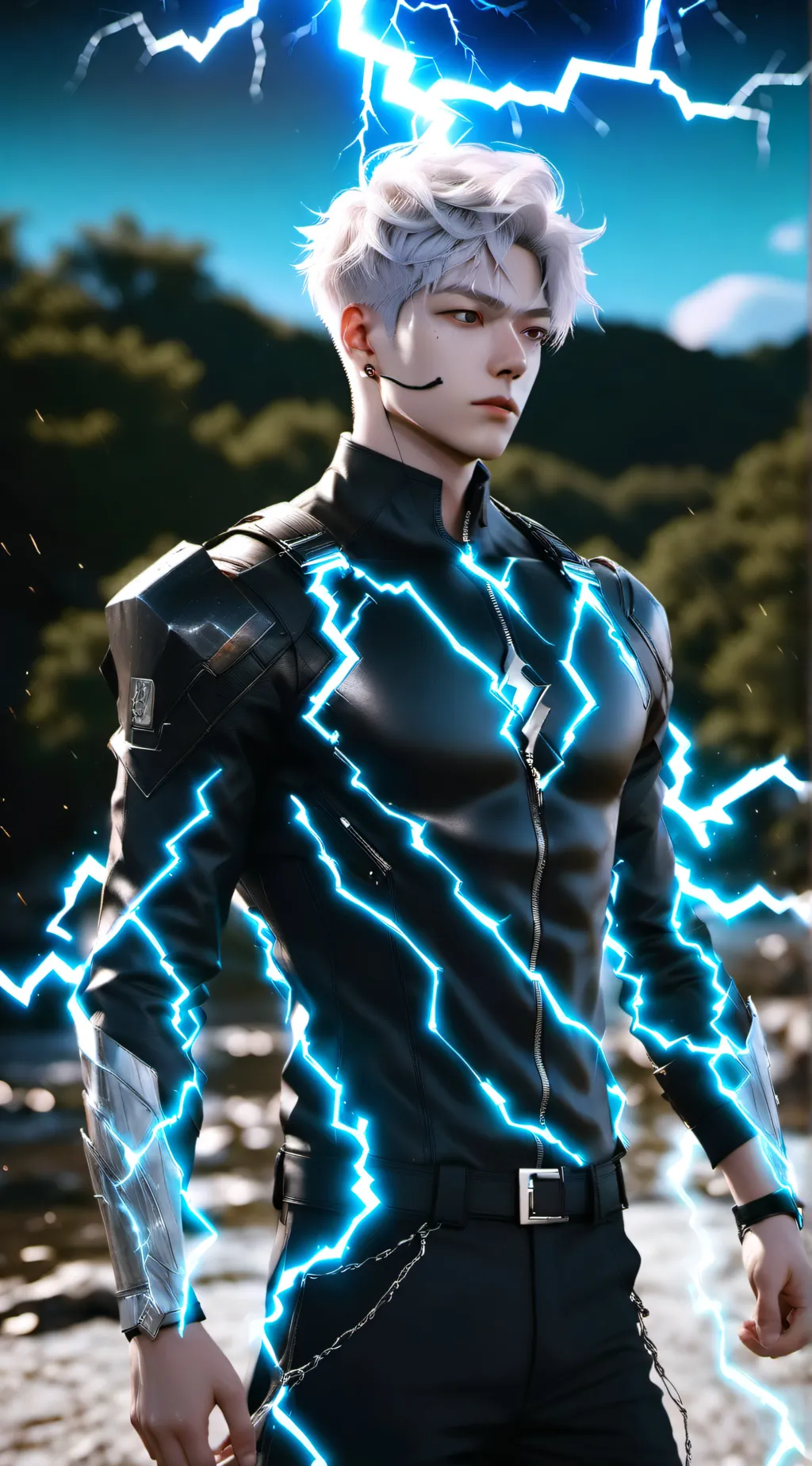 ai character: Sawyer  background