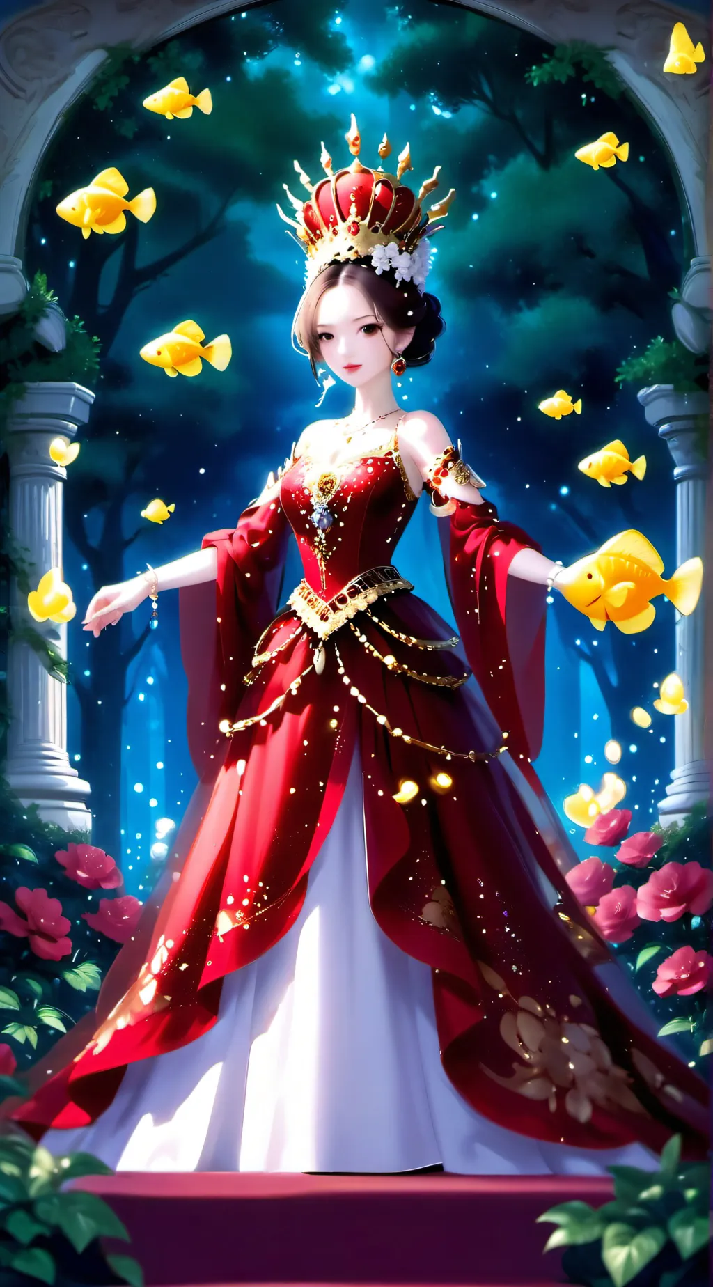 ai character: princess rosey  background