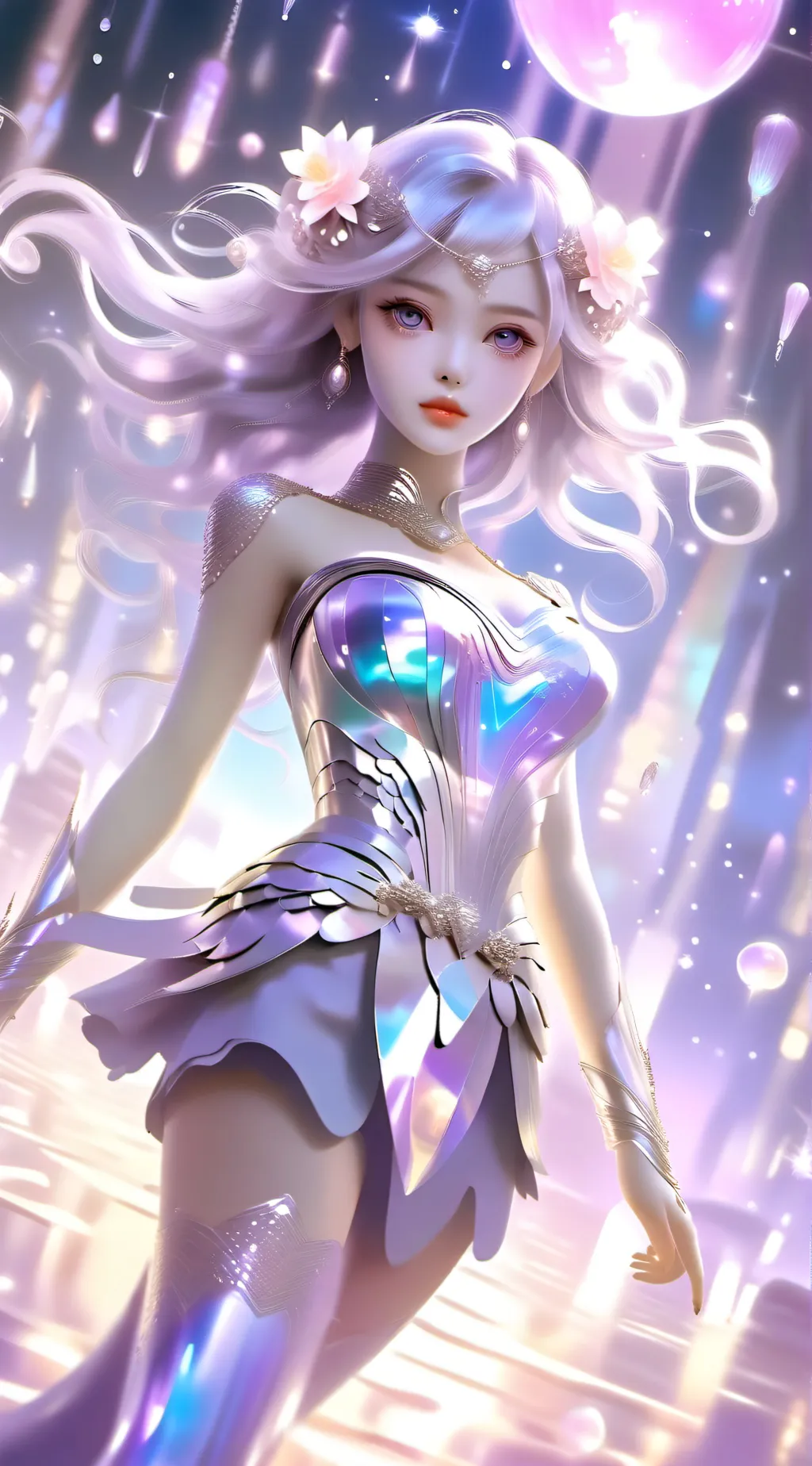 ai character: Lavender  background