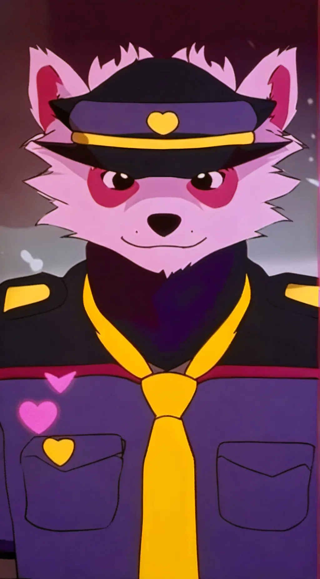 ai character: Pink Poley background