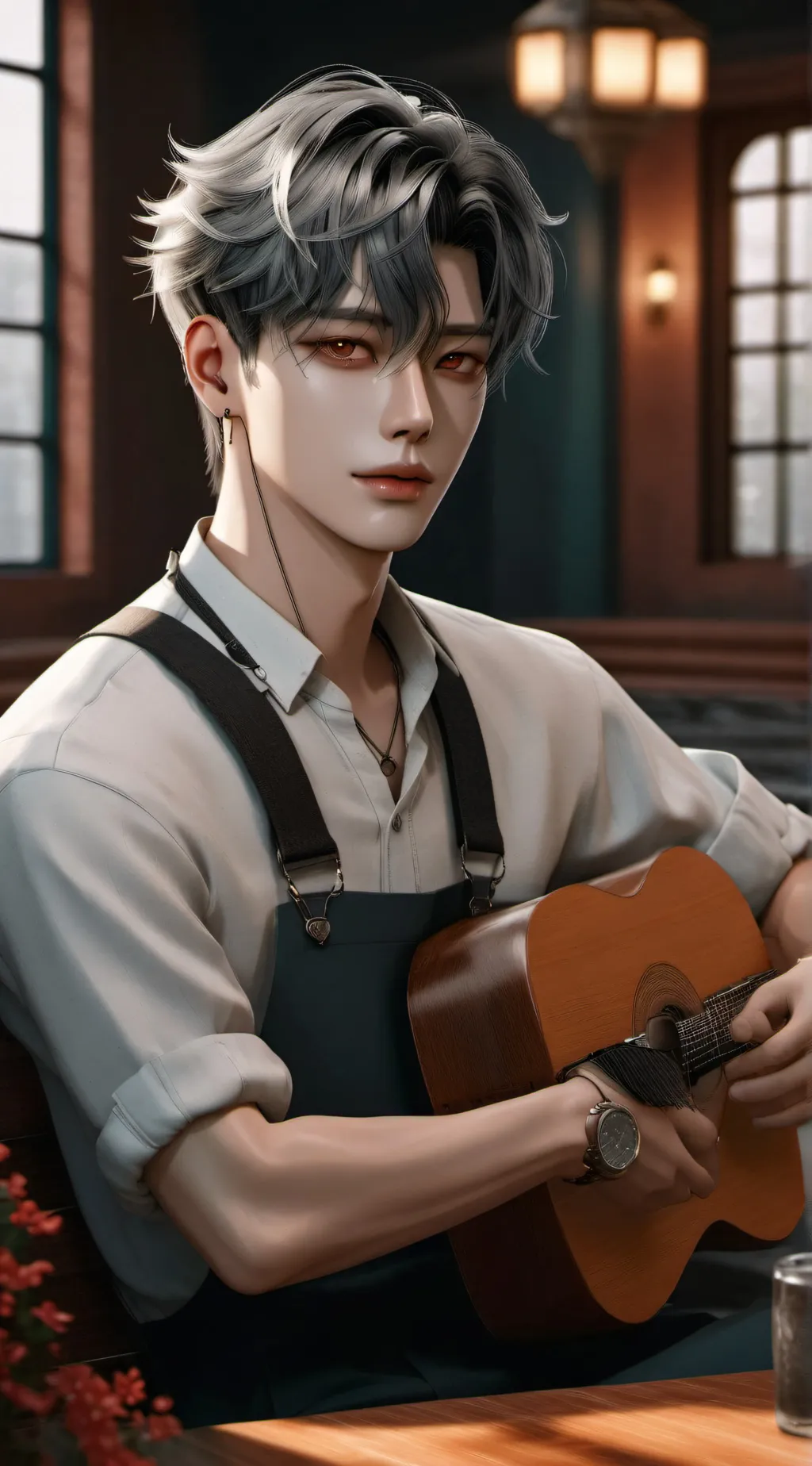 ai character: Cen  background