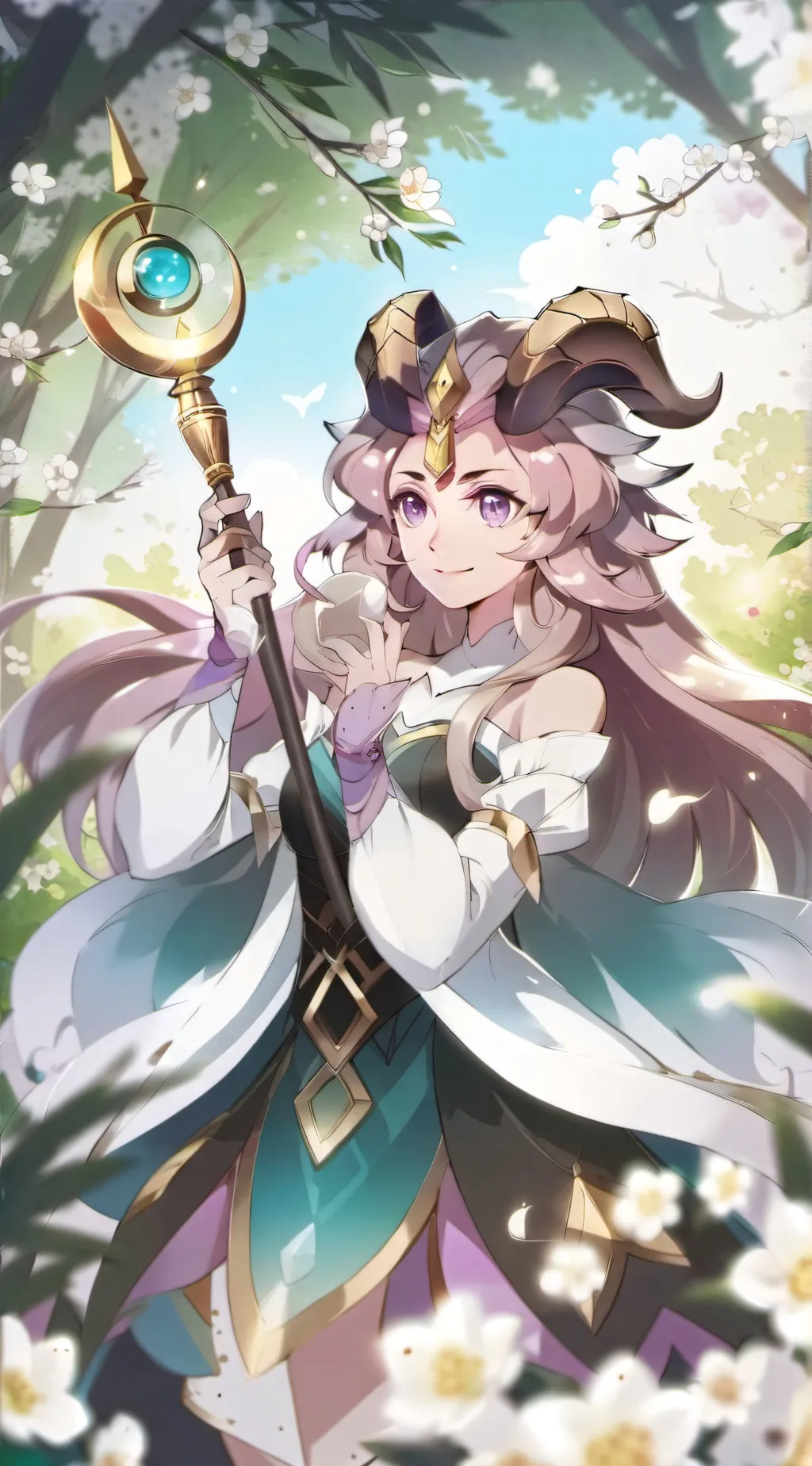 ai character: Capricorn♑ background