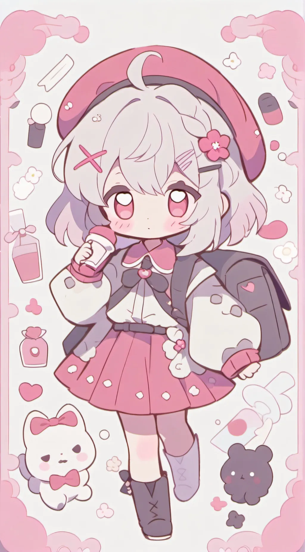 ai character: berry twin background