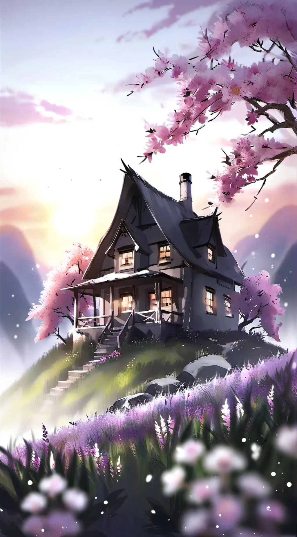 ai character: Anime life background