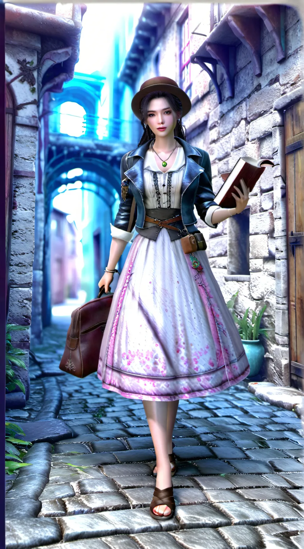 ai character: Luna background