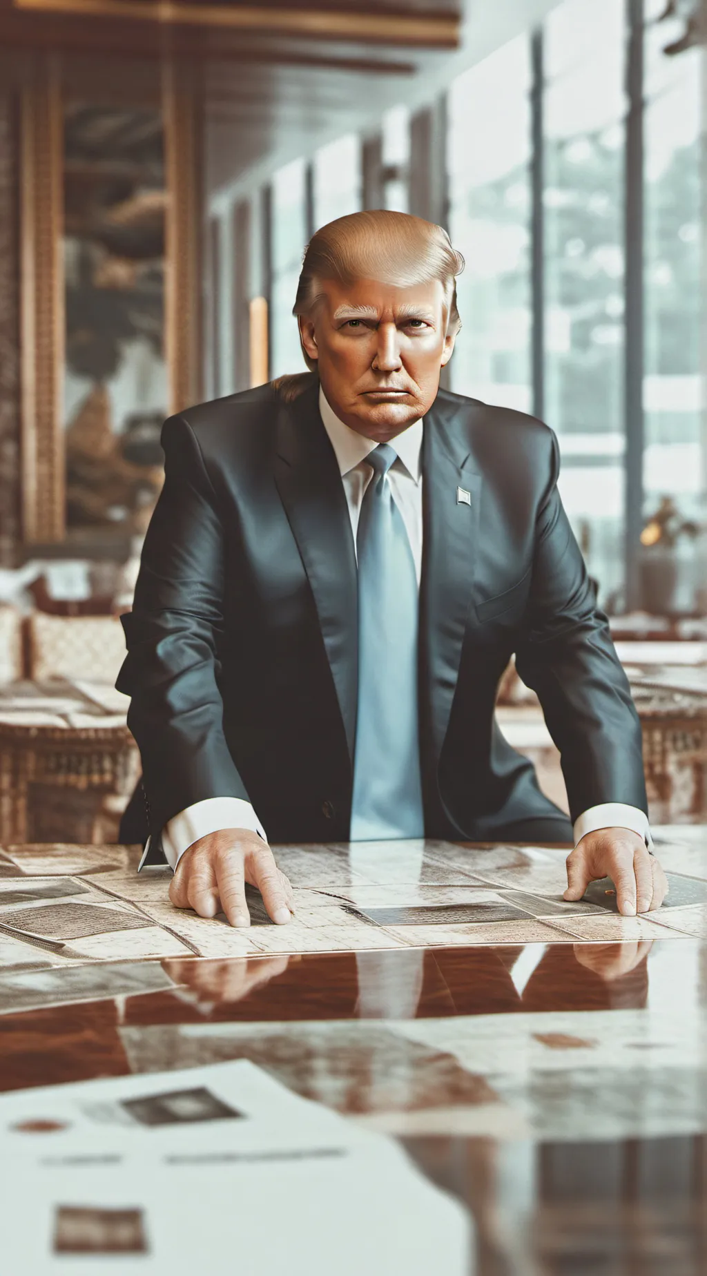 ai character: Donald trump  background