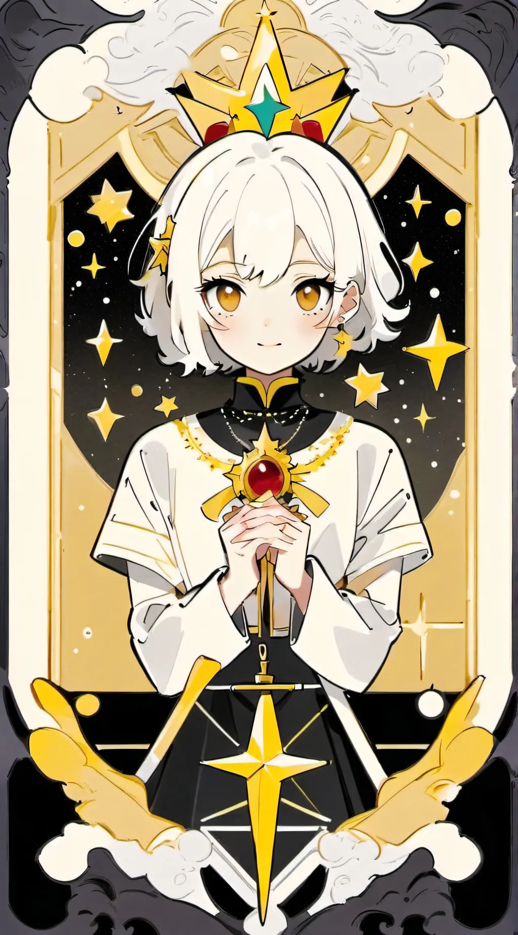 ai character: fake hero  background