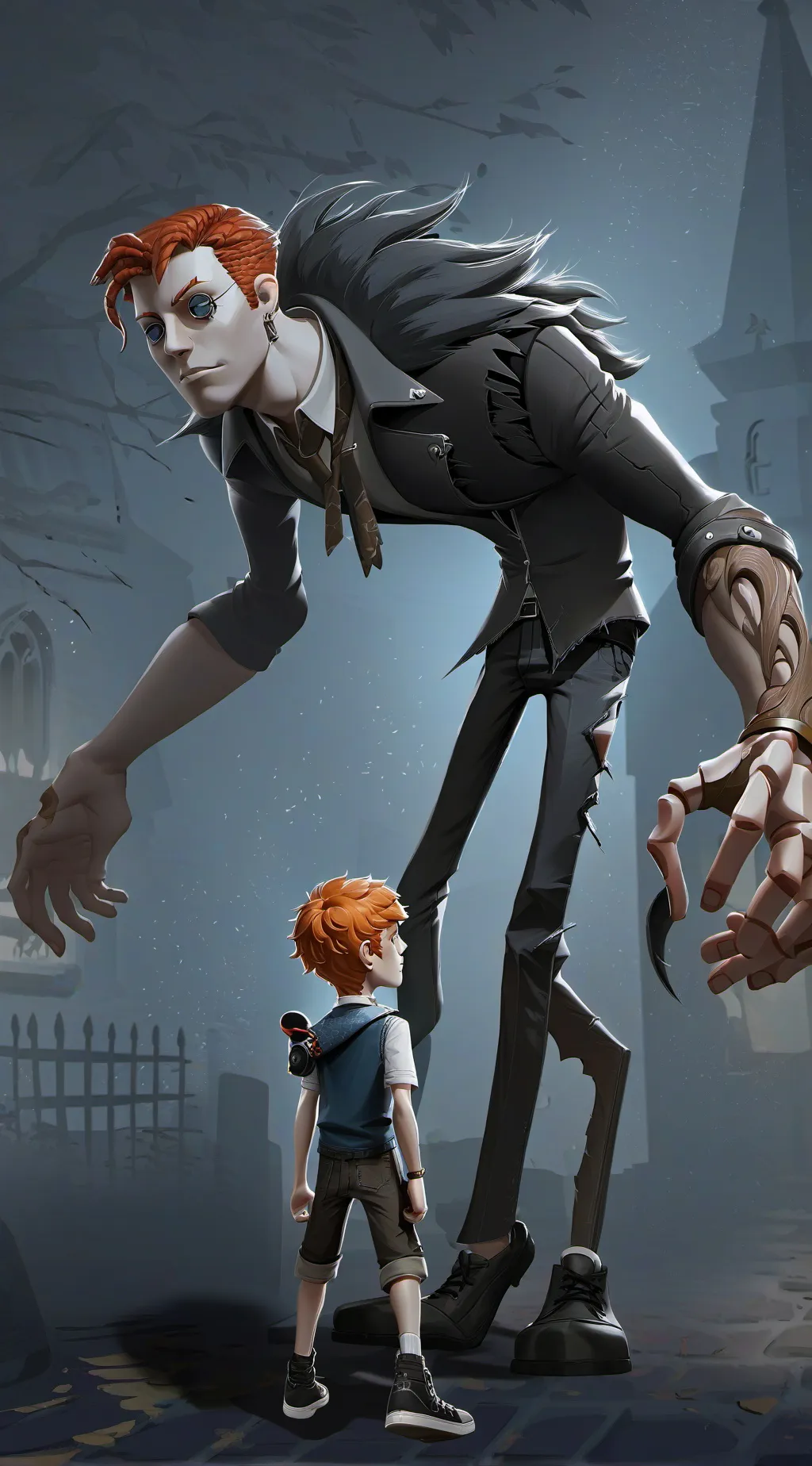 ai character: inner beast background