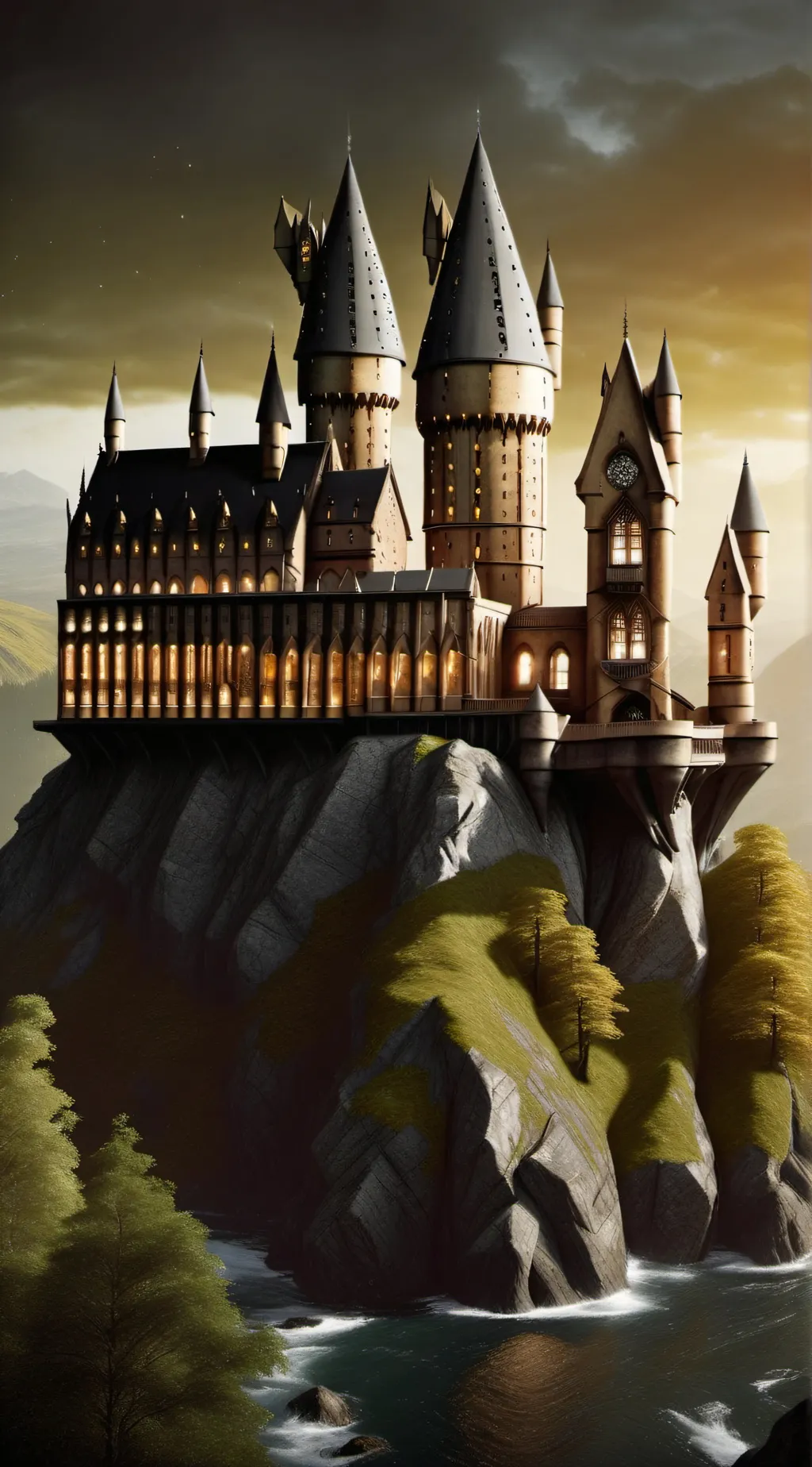 ai character: Hogwarts 😇 background