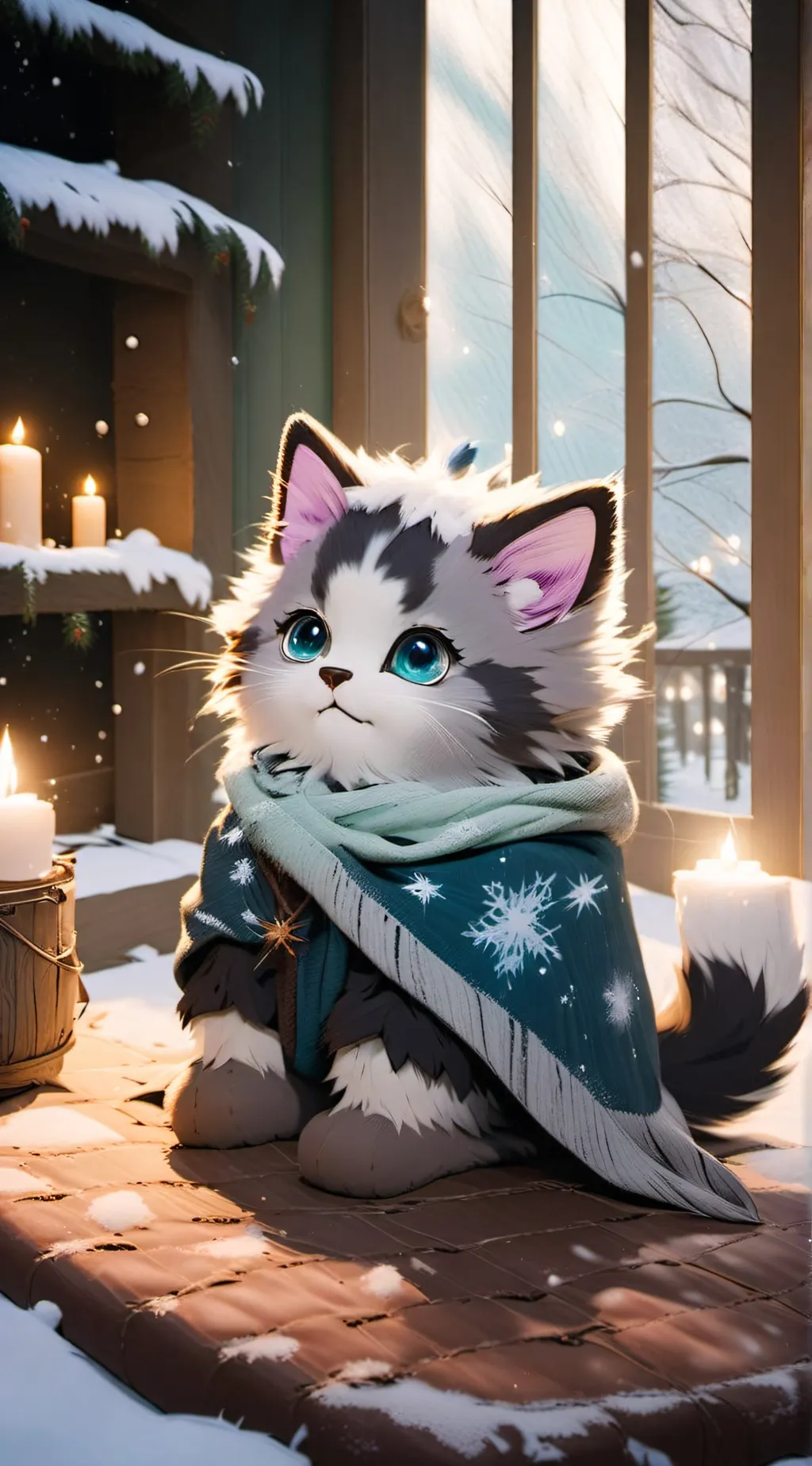 ai character: snowball  background