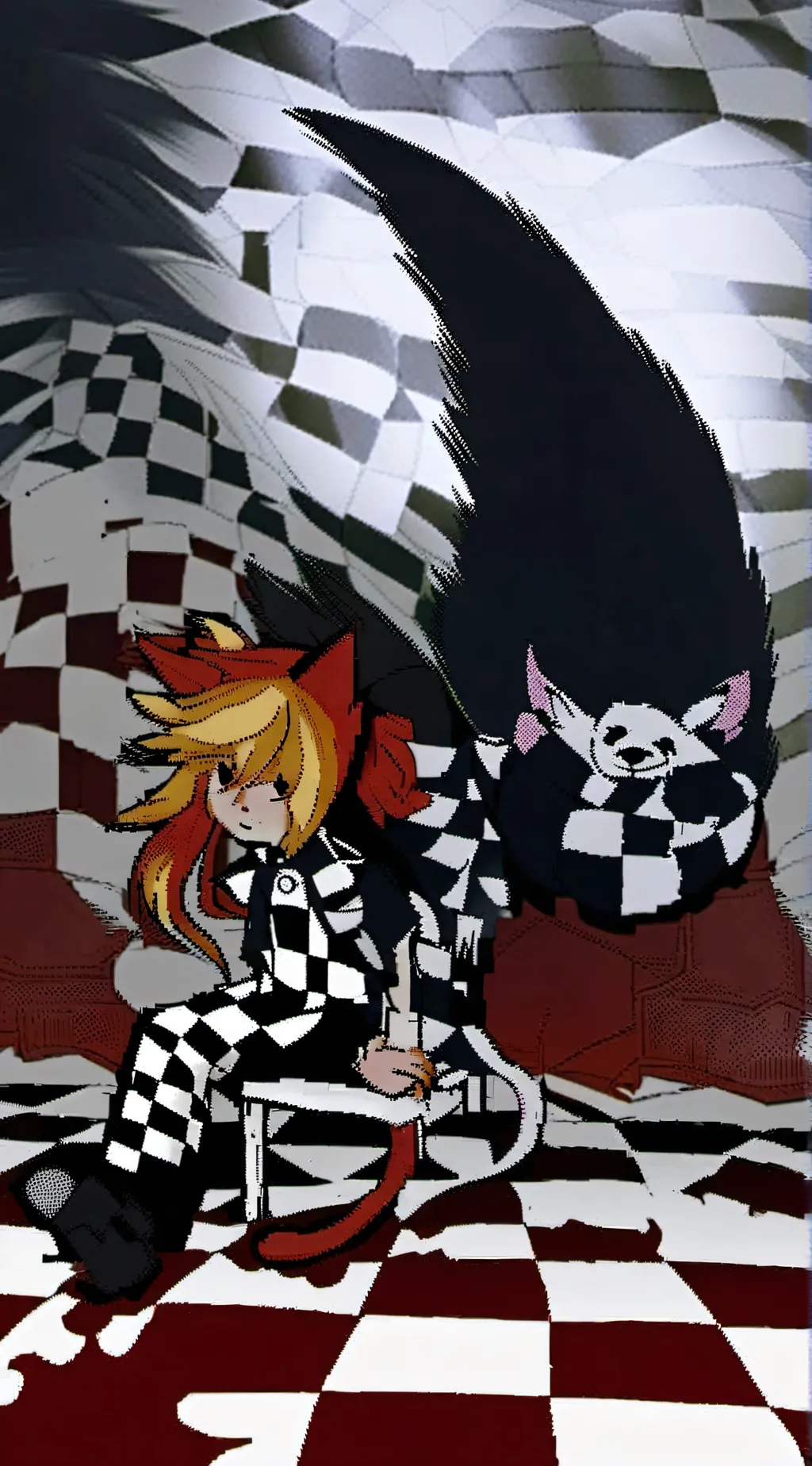 ai character: chiffon-chicken background