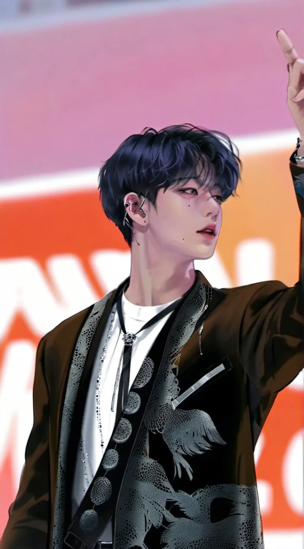 ai character: 스키츠 background