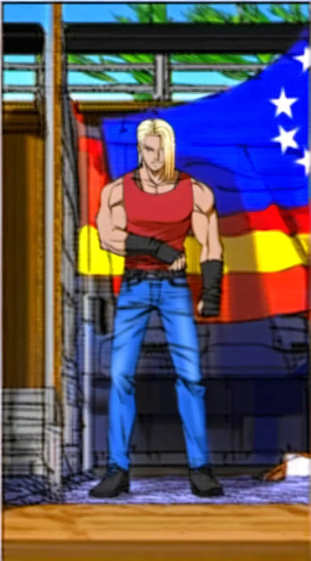 ai character: Android 11 background